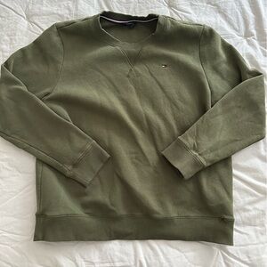 Tommy Hilfiger Olive Green Crewneck Sweatshirt